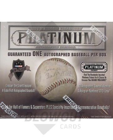 2015 Tristar Autographed Baseball Platinum Edition Box