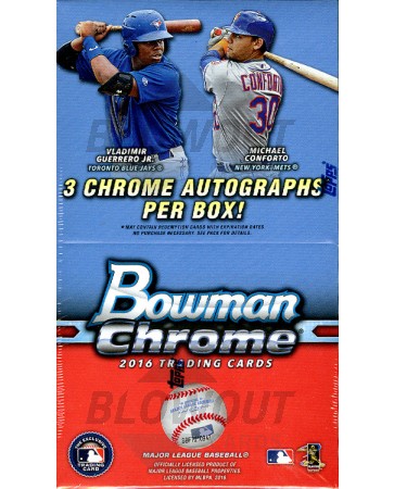 2016 Bowman Chrome Baseball Vending 12 Box Case