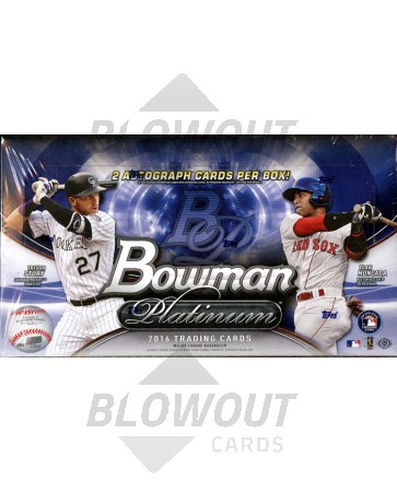 2016 Bowman Platinum Baseball Hobby Box