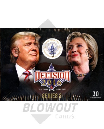 Decision 2016 Ser 2 Update Trading Cards - 16 Box Case