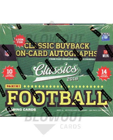 2016 Panini Classics Football Hobby 20 Box Case