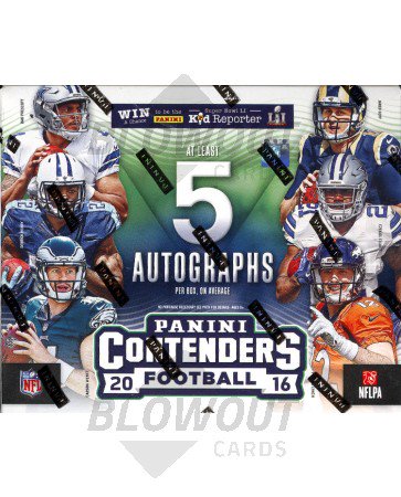 2016 Panini Contenders Football Hobby Box