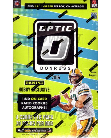 2016 Panini Donruss Optic Football Hobby 12 Box Case