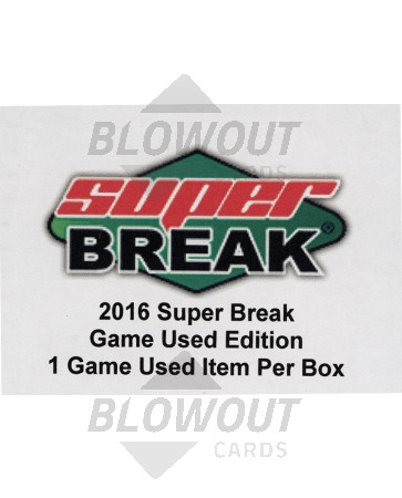 2016 Superbreak Super Game Used Edition - 4 Box Case