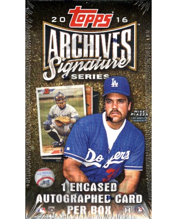 2016 Topps Archives Signature Series Baseball Hobby 20 Box Case
