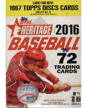2016 Topps Heritage Baseball Blaster Box