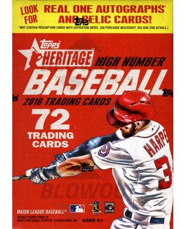 2016 Topps Heritage High Number Baseball Blaster Box