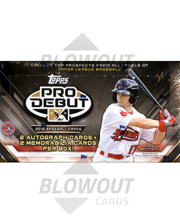 2016 Topps Pro Debut Baseball Hobby 12 Box Case