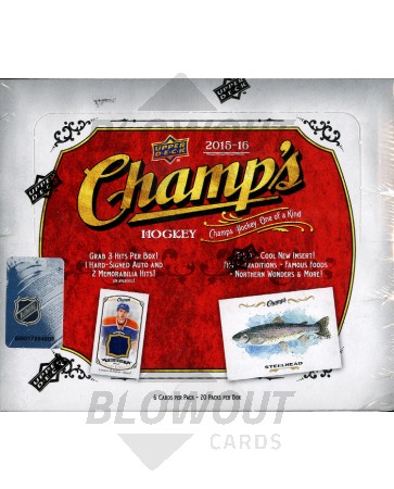 2015/16 Upper Deck Champs Hockey Hobby Box