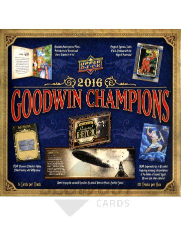 2016 Upper Deck Goodwin Champions Hobby 16 Box Case