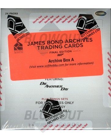 2017 James Bond Final Rittenhouse Archive Box CONNERY CUT AUTO