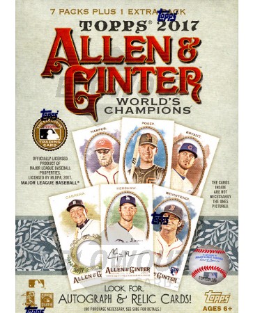 2017 Topps Allen & Ginter Baseball Blaster 16 Box Case