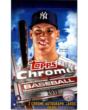 2017 Topps Chrome Baseball Hobby 12 Box Case