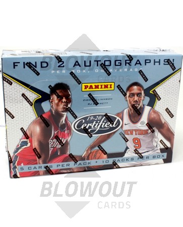 2019 20 Panini Certified Basketball Hobby Box