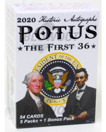 2020 Historic Autographs P.O.T.U.S. The First 36 Blaster Box