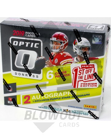 2019 Panini Donruss Optic Football 1st Off The Line Premium Edition Box