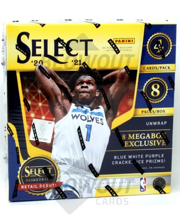 2020/21 Panini Select Basketball Blue/White/Purple Mega Box