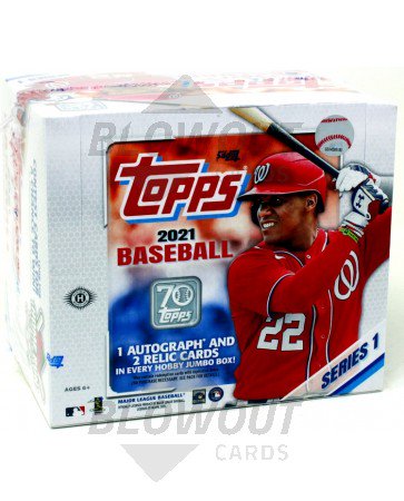 2021 Topps Series 1 Baseball Jumbo Box