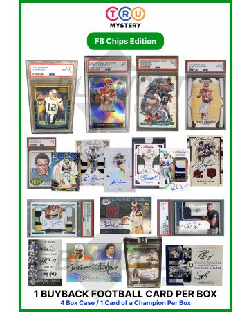 2024 TruMystery Football Chips Edition 4 Box Case