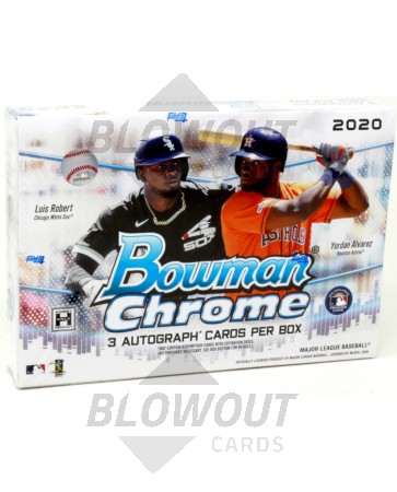2020 Bowman Chrome Baseball HTA Choice 12 Box Case
