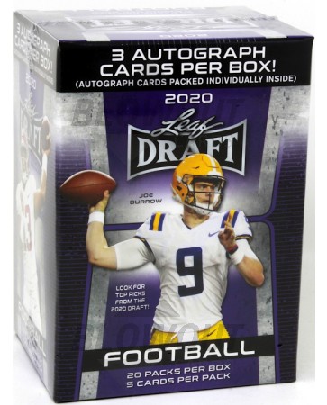 2020 Leaf Draft Football Premium Hobby Blaster Box 