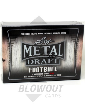 2020 Leaf Metal Draft Football Jumbo Box