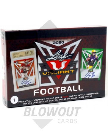 2020 Leaf Valiant Football Jumbo Box