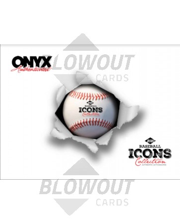 2020 Onyx ICONS Baseball Legends Autographed Baseball Box