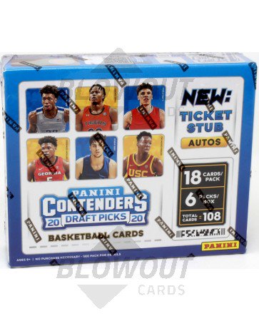 2020/21 Panini Contenders Draft Picks Basketball 1st Off The Line Hobby Box