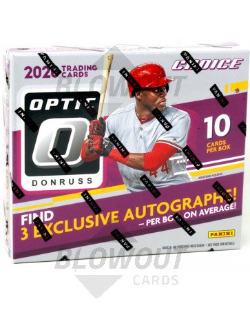 2020 Panini Donruss Optic Choice Baseball Box