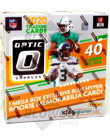 2020 Panini Donruss Optic Football Blue Hyper Mega Box