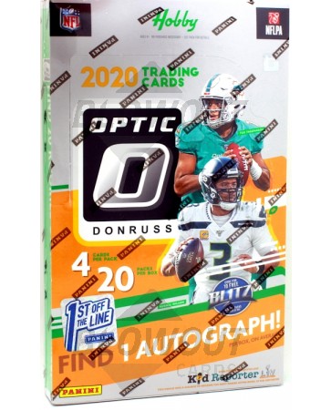 2020 Panini Donruss Optic Football 1st Off The Line Hobby Box