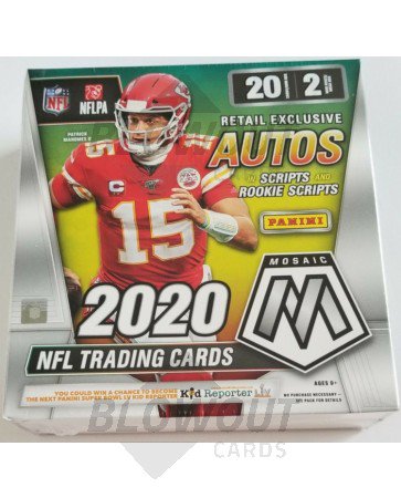 2020 Panini Mosaic Football Mega Box (WalMart)