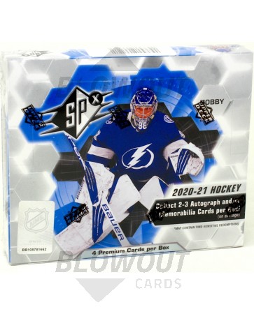 2020/21 Upper Deck SPx Hockey Hobby Box