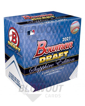 2021 Bowman Draft Baseball Sapphire Edition 10 Box Lot