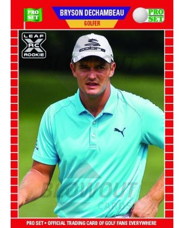 2021 Pro Set PS9 Bryson Dechambeau Rookie Card - 10 Card Lot