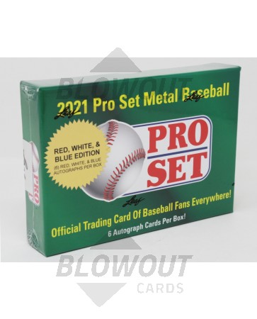 2021 Pro Set Metal Baseball Red, White & Blue Edition Box