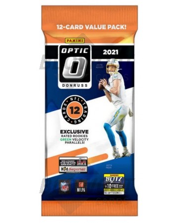 2021 Panini Donruss Optic Football Fat Pack - 12 Pack Lot