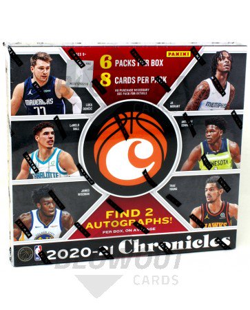 2020/21 Panini Chronicles Basketball Hobby Box