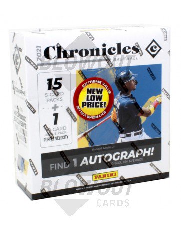 2021 Panini Chronicles Baseball Mega Box