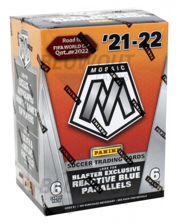 2021/22 Panini Mosaic Road to FIFA World Cup Soccer Fanatics Blaster Box