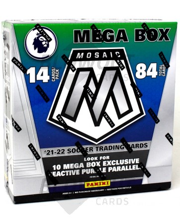 2021/22 Panini Mosaic Premier League Soccer Fanatics Mega Box