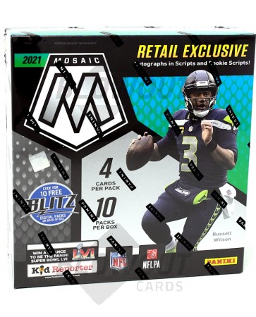 2021 Panini Mosaic Football Mega Box (WalMart) 