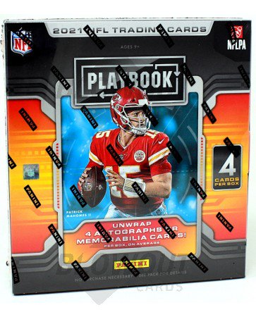 2021 Panini Playbook Football Hobby 16 Box Case