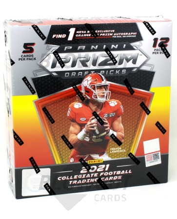 2021 Panini Prizm Collegiate Draft Picks Football Mega Box