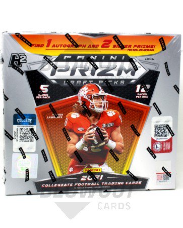2021 Panini Prizm Collegiate Draft Picks Football H2 Box