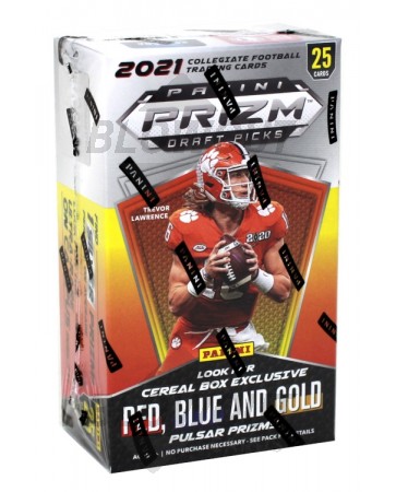 2021 Panini Prizm Collegiate Draft Picks Football Cereal 25 Box Lot