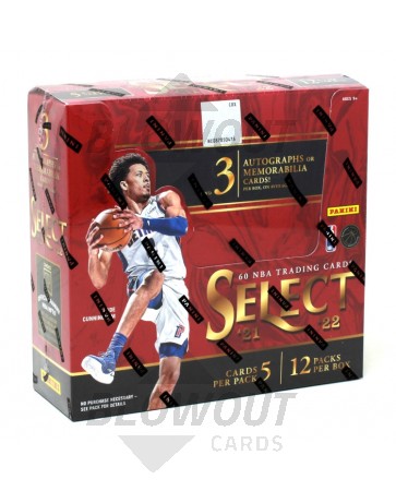 2021/22 Panini Select Basketball Hobby 12 Box Case