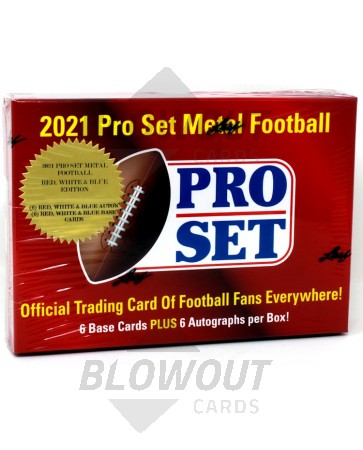 2021 Pro Set Metal Football Red, White & Blue Edition Box 