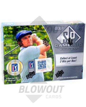 2021 Upper Deck SP Game Used Golf Hobby Box